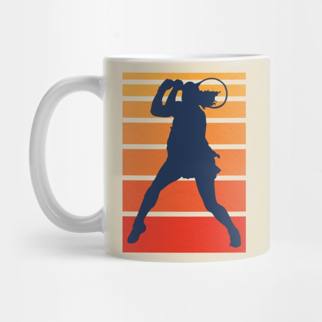 Vintage Women Tennis Silhouette by crissbahari